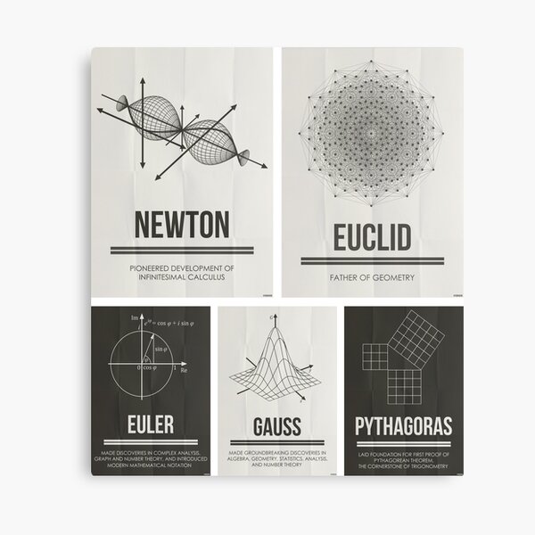 Mathematicians Mosiac Canvas Print