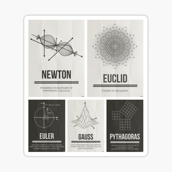 Item preview, Mathematicians Mosiac designed and sold by Hydrogene.