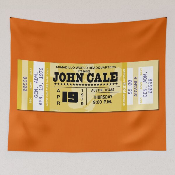 Item preview, CLASSIC ROCK CONCERT TICKETS - JOHN CALE designed and sold by WOOFANG.