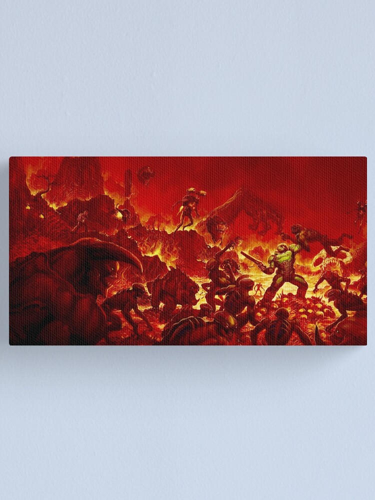 Alternate view of DOOM (2016) Alternate cover Canvas Print