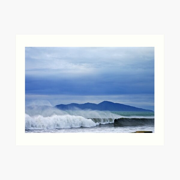 Surfs Up - Kapiti Island - New Zealand Art Print
