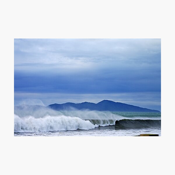 Surfs Up - Kapiti Island - New Zealand Photographic Print