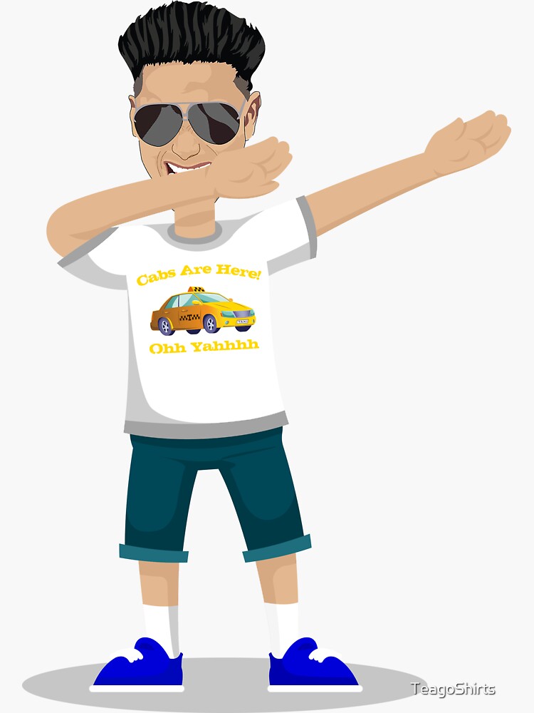 Thumbnail 3 von 3, Sticker, DJ Pauly D Tupfend Lustige Pauly D Tee und Jersey Shore Dabbing Dance Move designt und verkauft von TeagoShirts.