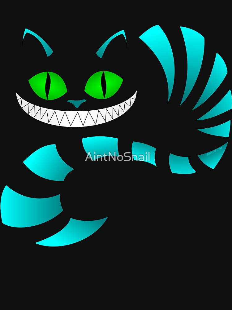 "Blue Cheshire Cat" Tshirt for Sale by AintNoSnail Redbubble
