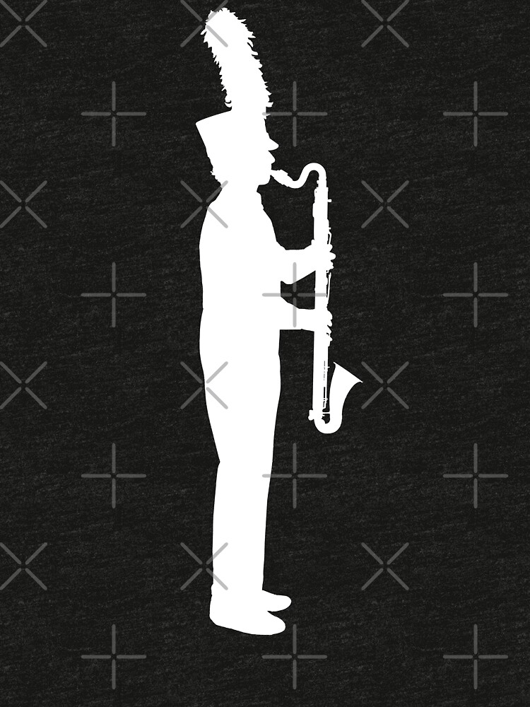"Marching Band Bass White" Tshirt by Vistascribe Redbubble