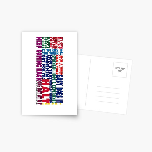 Item preview, 12 Step AA Recovery Slogans designed and sold by Henry Nelson Design.