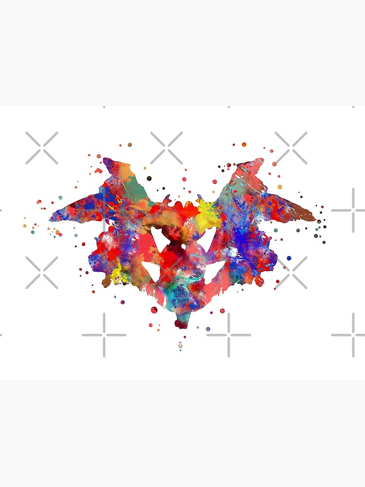 "Rorschach, Aquarell Rorschach, Karte 1" Poster von Rosaliartbook