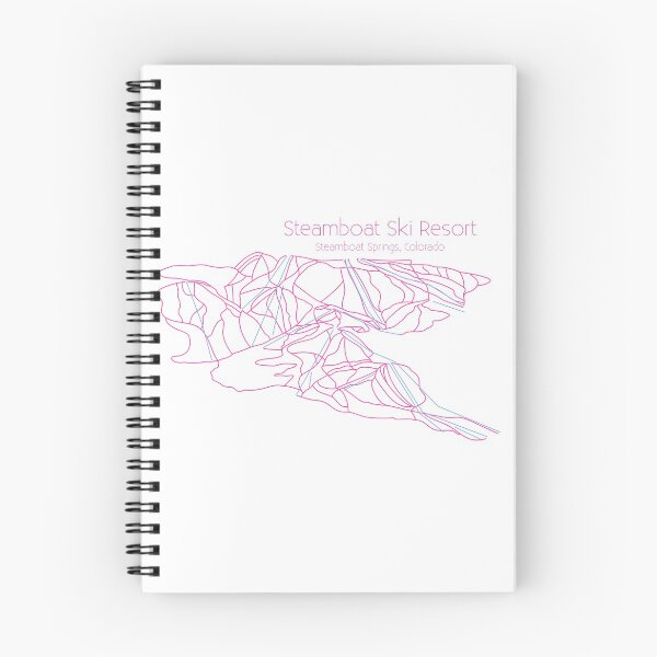 Item preview, Steamboat Trail Map Pink designed and sold by ChasingGnarnia.