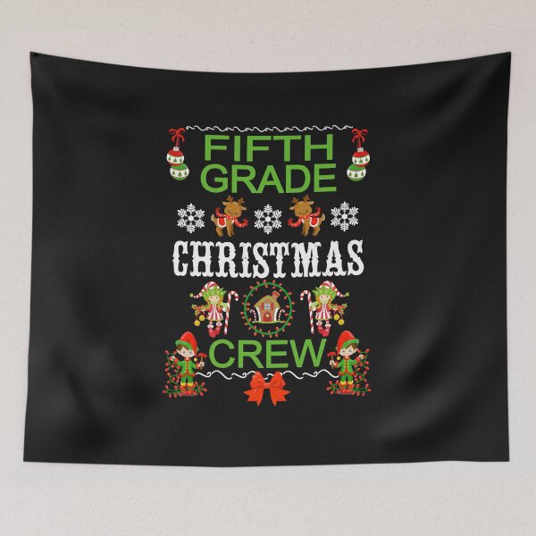 Item preview, Teacher Student Gift Fifth Grade Christmas Crew With Holiday Elves designed and sold by Sapphire Star.