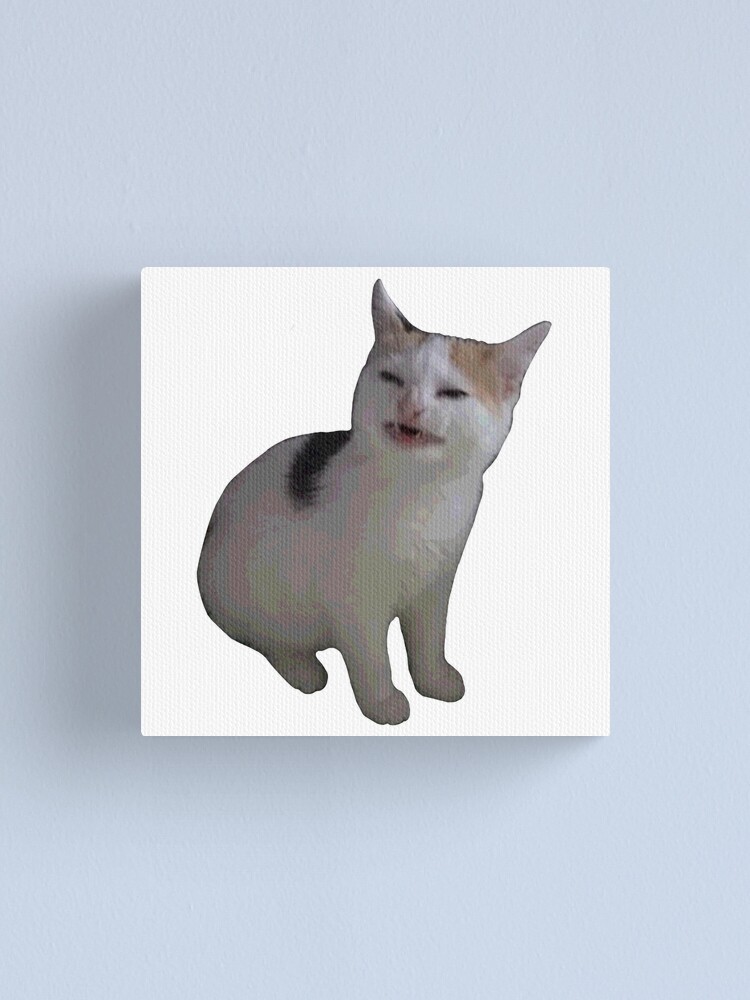 ANGRY CAT MEME CAT Canvas Print for Sale by ANIMEBESTSELLER