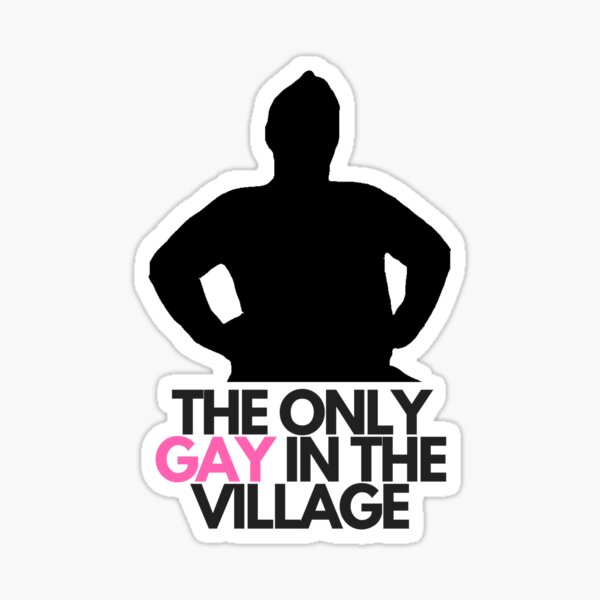 Der einzige Schwuler im Dorf Sticker