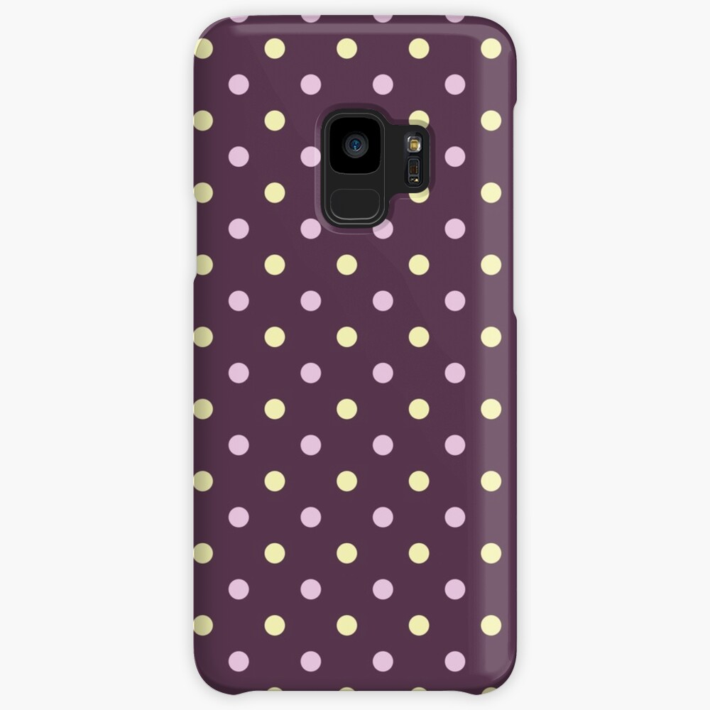 Purple Polka Dots Samsung Galaxy Phone Case