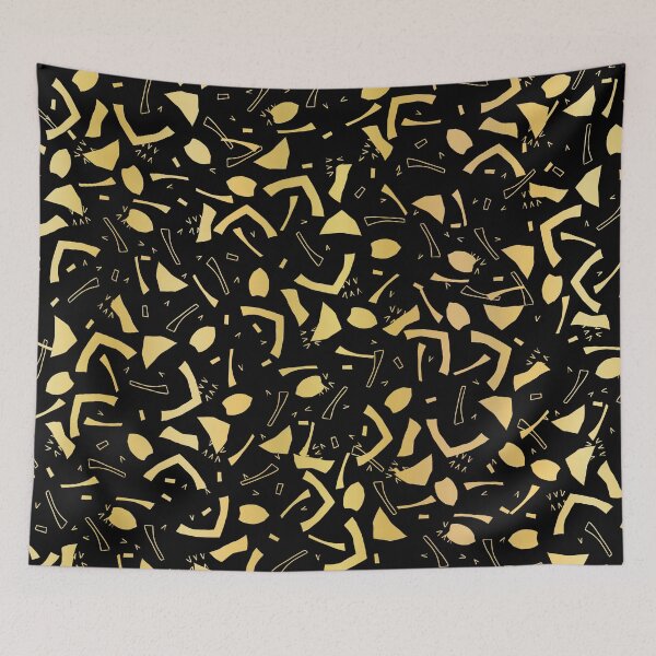 Item preview, Luxury Gold Black Confetti Sprinkles Seamless Vector Pattern designed and sold by Limolida.