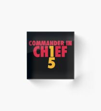 Mahomes The Commander Acrylic Block