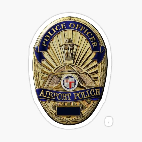 "LAX Police" Sticker by lawrencebaird Redbubble