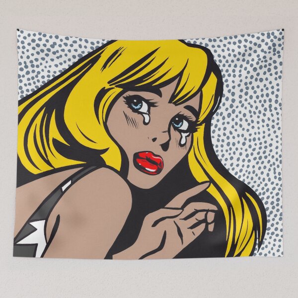 Item preview, Blonde Bangs Crying Comic Girl designed and sold by turddemon.