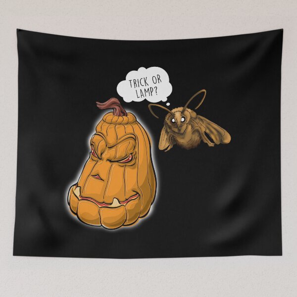 Item preview, Moth Meme- Halloween Pumpkin- Trick or Lamp? designed and sold by JStuartArt.
