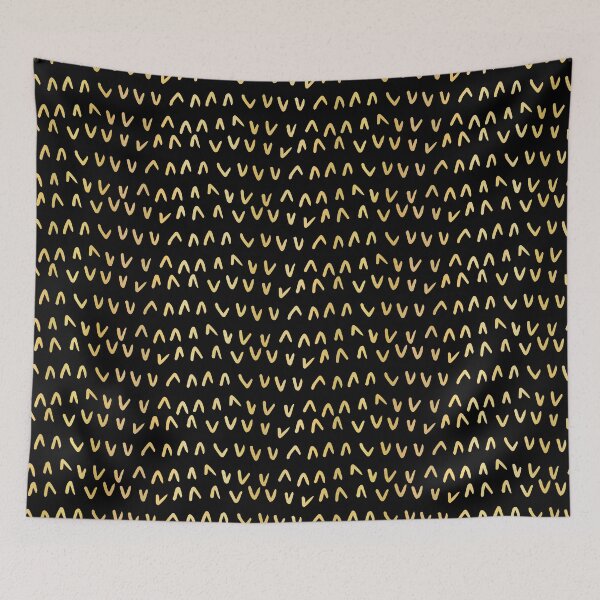 Item preview, Luxury Black Gold Geometric Shapes Pattern, Drawn Seamless Shiny designed and sold by Limolida.