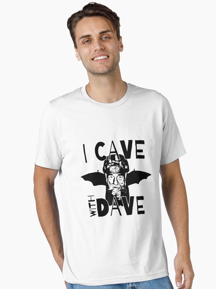Thumbnail 2 of 7, Essential T-Shirt, "I Cave With Dave" SAG Grotto Cavers designed and sold by boundlesstees.