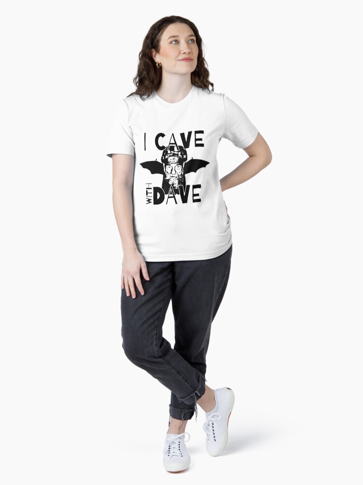 Thumbnail 4 of 7, Essential T-Shirt, "I Cave With Dave" SAG Grotto Cavers designed and sold by boundlesstees.
