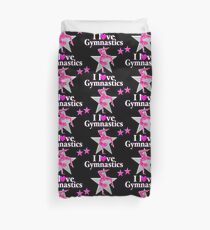SPARKLING PINK STAR GYMNAST Duvet Cover