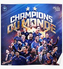 Frankreich - Champions der Welt Poster