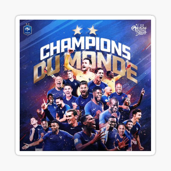 France - Champions of The World Sticker
