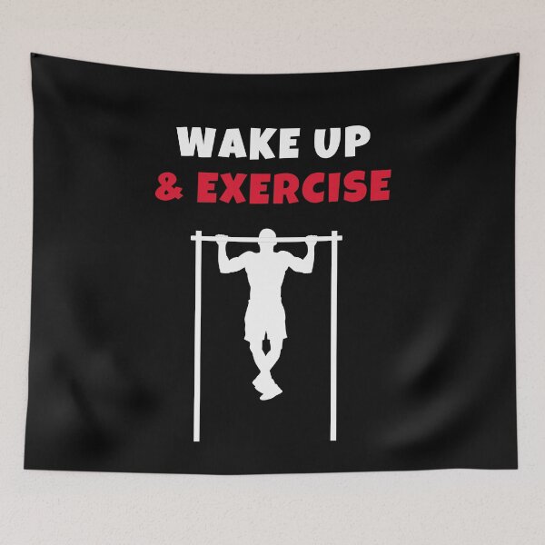 Item preview, Wake up and Exercise Tshirt PULLUP BAR designed and sold by we1000.
