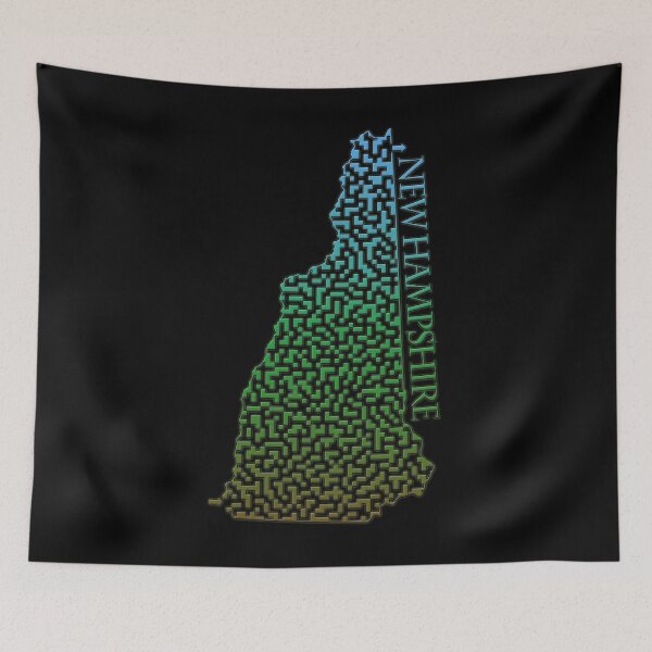 Item preview, New Hampshire State Outline Maze & Labyrinth designed and sold by gorff.