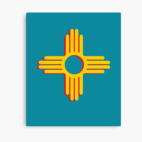 "Zia symbol New Mexico symbol" Canvas Print by jodirm Redbubble
