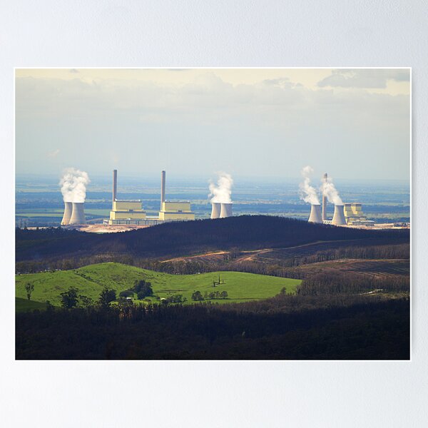 Item preview, Loy Yang Power Station, 8 months after the bushfires designed and sold by Bev Pascoe.