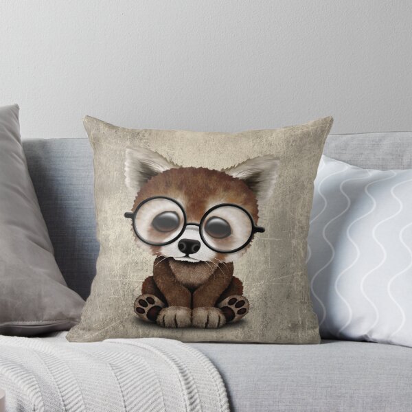 Item preview, Cute Nerdy Red Panda Wearing Glasses designed and sold by JeffBartels.