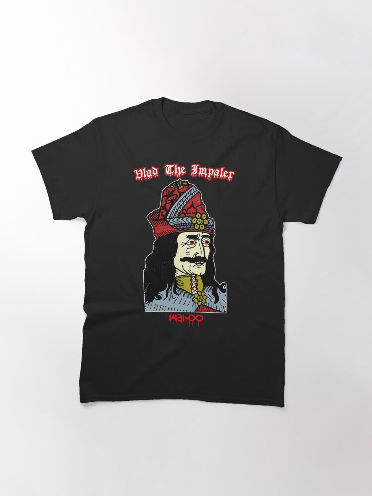 Alternate view of Vlad The Impaler: First Vampire Dracula Classic T-Shirt