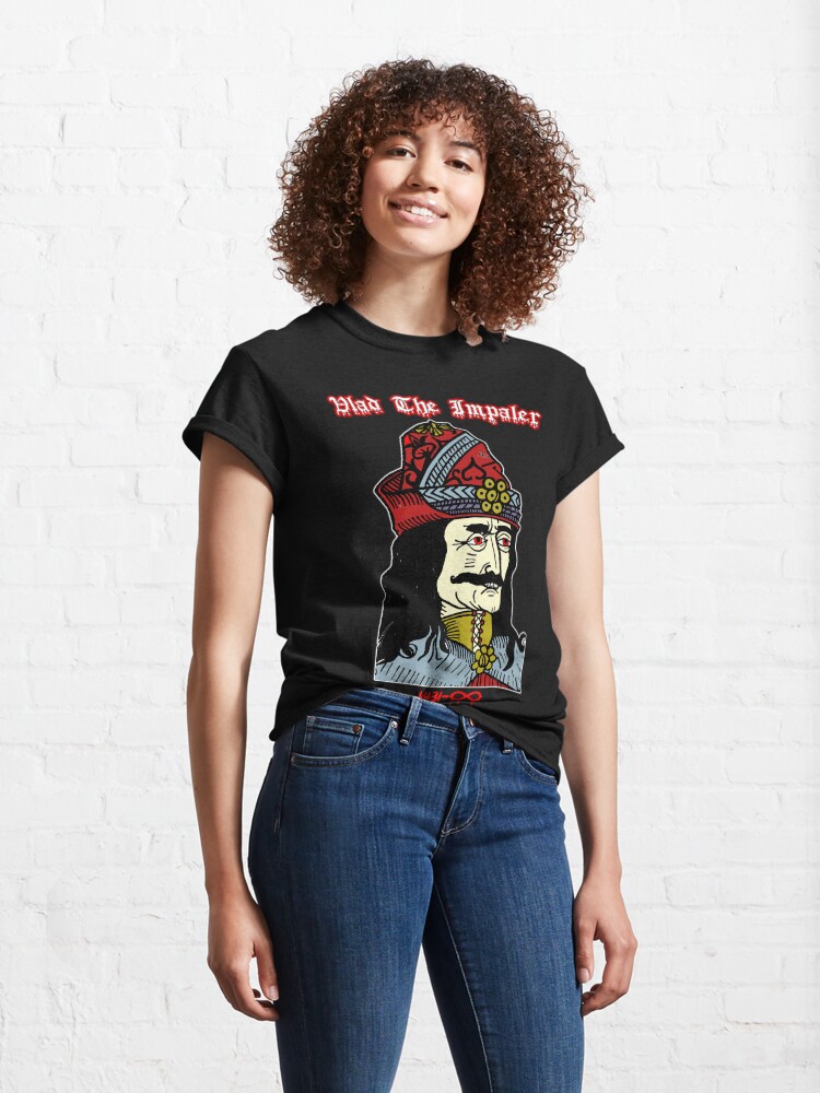 Alternate view of Vlad The Impaler: First Vampire Dracula Classic T-Shirt