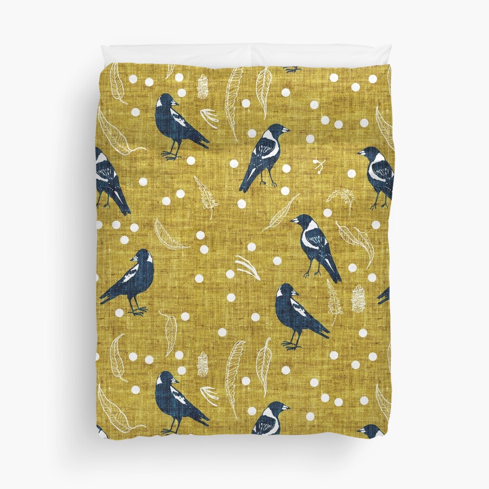 Magpie Season Duvet Cover
