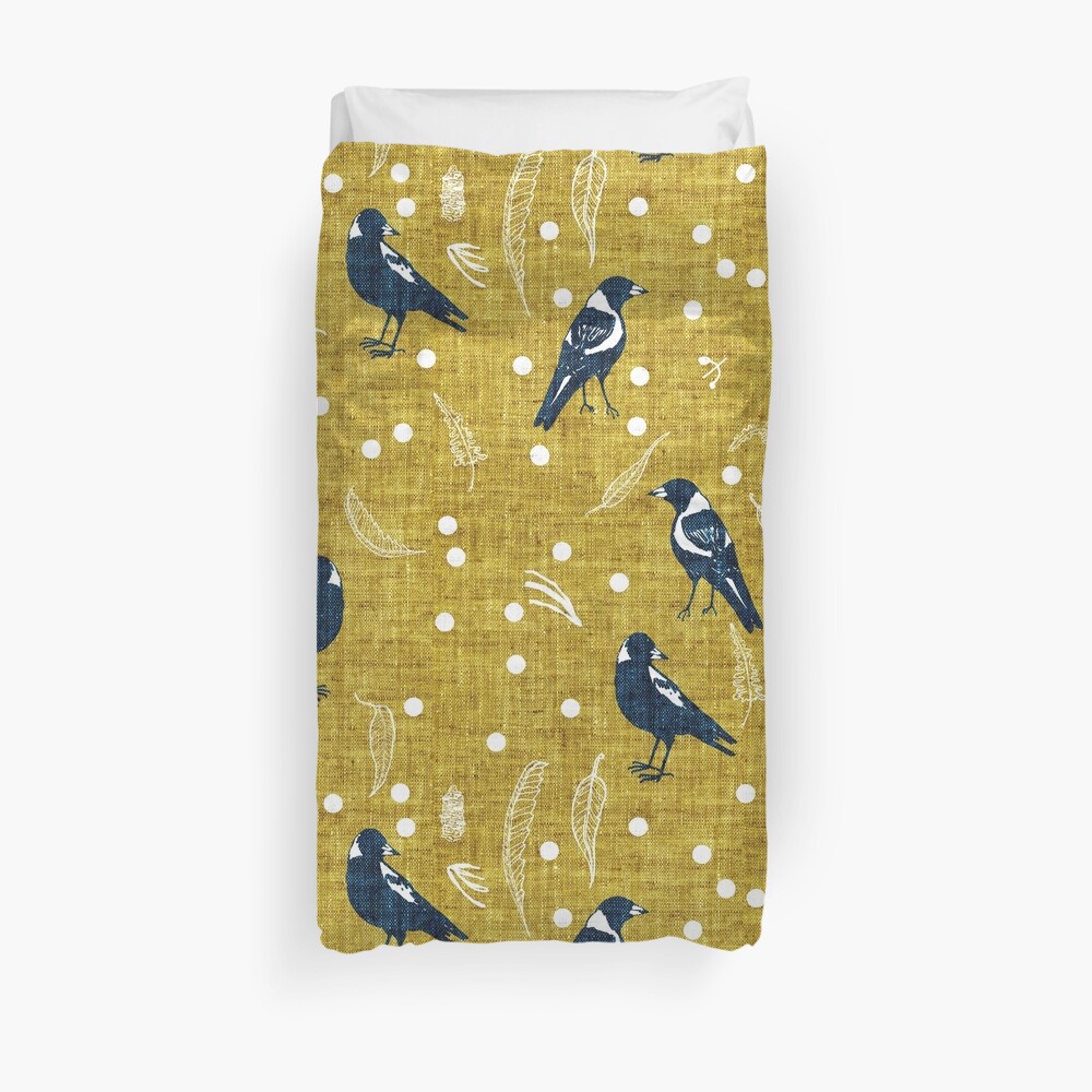 Magpie Season Duvet Cover