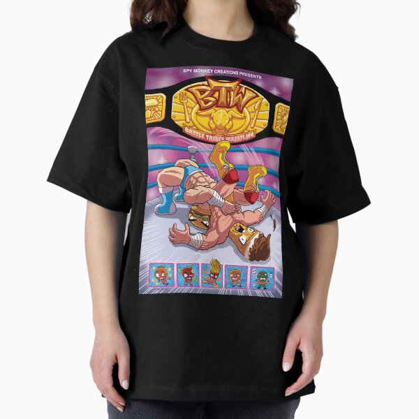 BTW - Battle Tribes Wrestling! Oversized T-Shirt