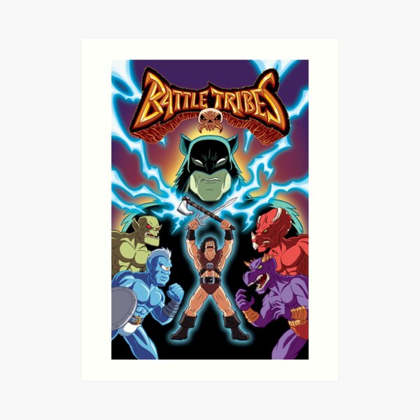 Battle Tribes Illustration Art Print