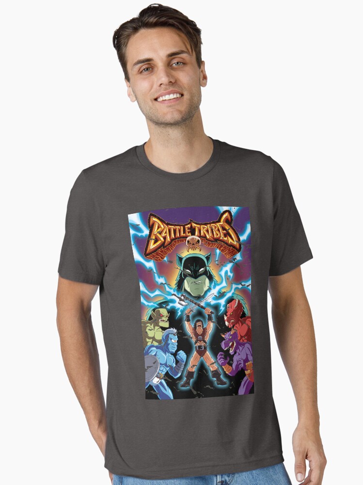 Thumbnail 1 of 7, Essential T-Shirt, Battle Tribes Illustration (Distressed) designed and sold by spymonkey.
