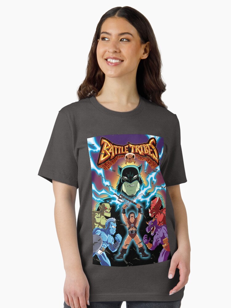 Thumbnail 2 of 7, Essential T-Shirt, Battle Tribes Illustration (Distressed) designed and sold by spymonkey.