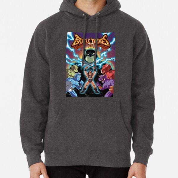 Battle Tribes Illustration (Distressed) Pullover Hoodie