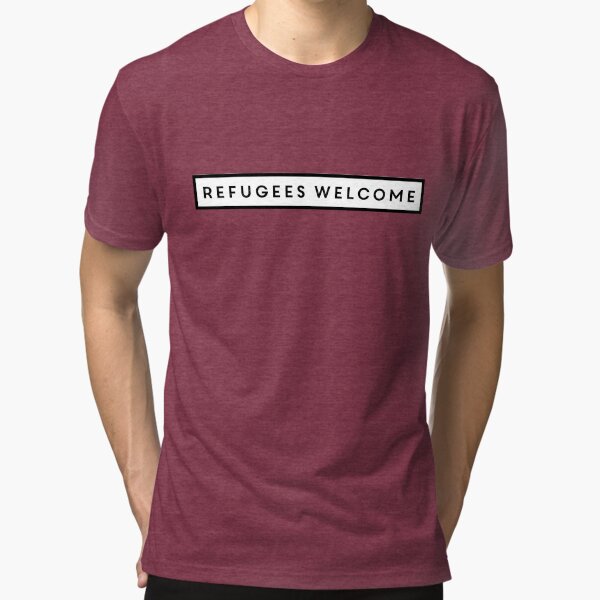 Refugees Welcome Tri-blend T-Shirt