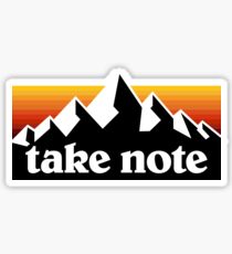 Take Note mountains Sticker
