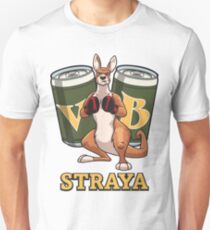 Cartoon Australian Boxing Kangaroo Slim Fit T-Shirt