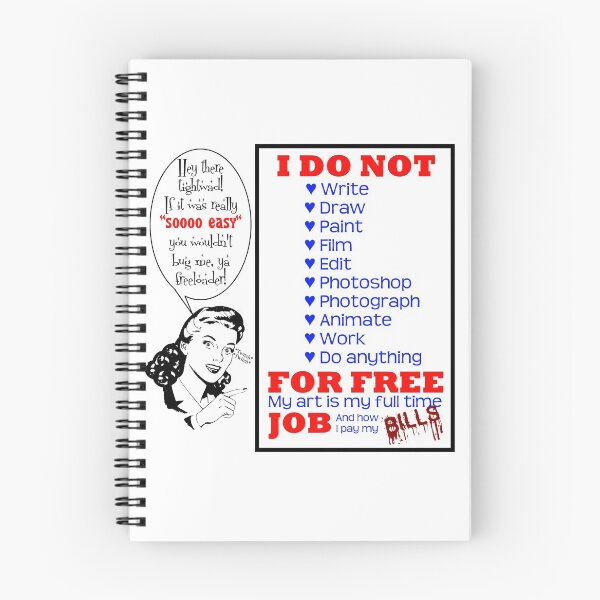Item preview, I don't work for free designed and sold by Koriander Publishing.