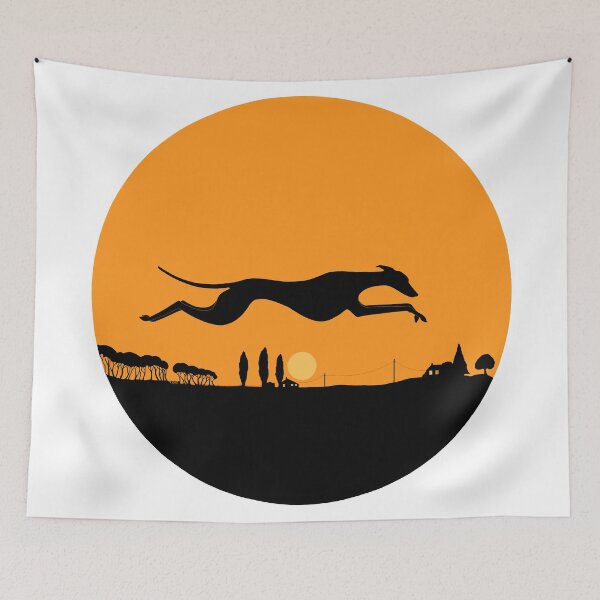 Item preview, Harvest Moon Whippet Round designed and sold by veryfastdog.
