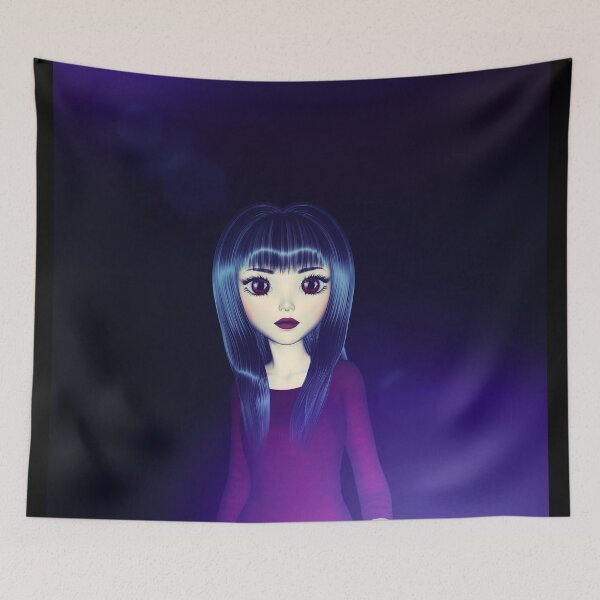 Item preview, Cute Fun Anime Girl Keiko Lucky Blessed Child designed and sold by dkatesmith.