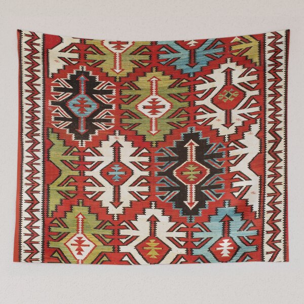 Item preview, Kuba East Caucasus Tribal Kilim designed and sold by Vicky Brago-Mitchell®.