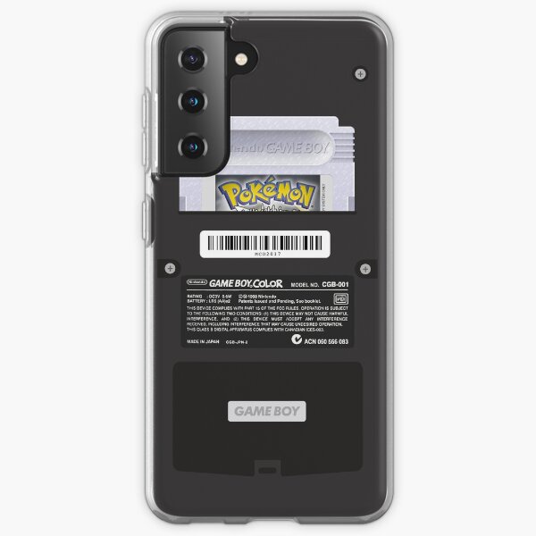 Black Gameboy Color - Silver Cartridge Samsung Galaxy Soft Case
