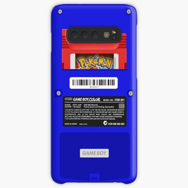 Blue GameBoy Color Back - Red Cartridge Samsung Galaxy Snap Case